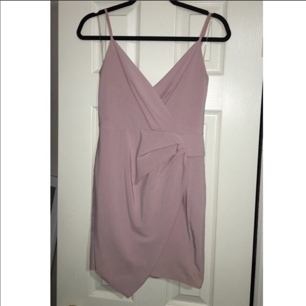 Blue Blush Mauve napkin dress